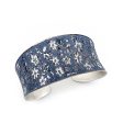 Anju Silver Patina Bracelet in Blue Small Floral Online now