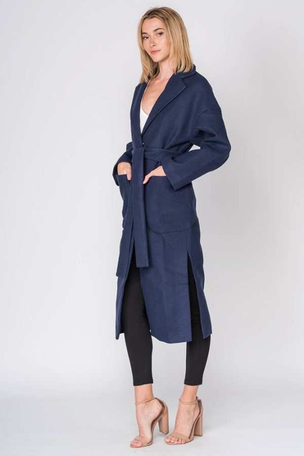 Oversized Suede Trench Coat Online now