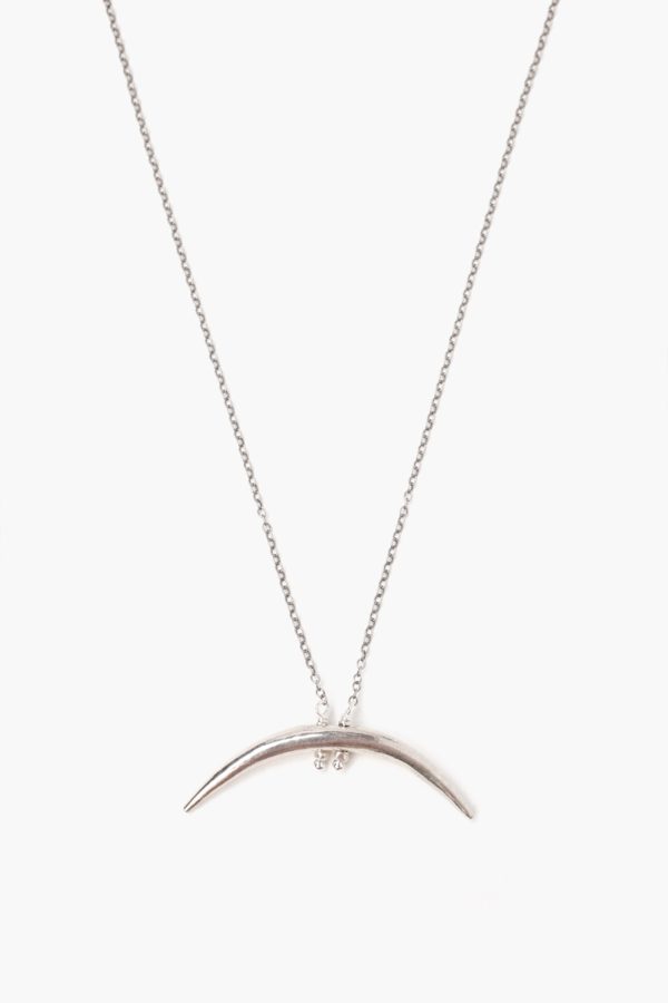 Chan Luu Sterling Silver Horn Necklace For Discount