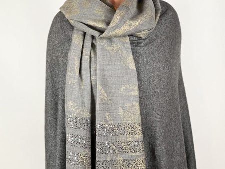 Dolma Cashmere Poncho Charcoal Gray For Discount