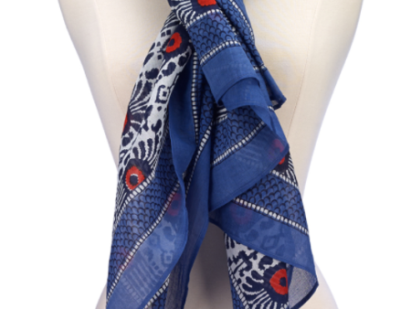 Block Print Cotton Scarves on Sale