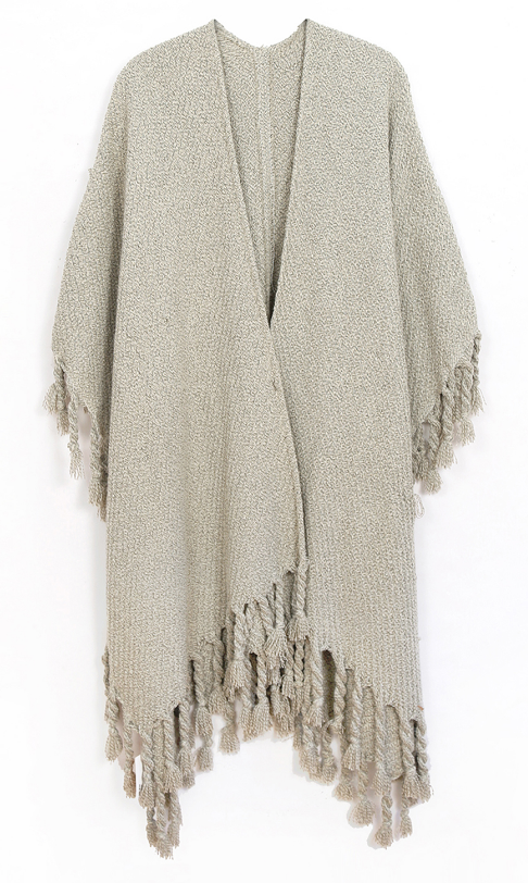 Fringe Knit Ruana on Sale