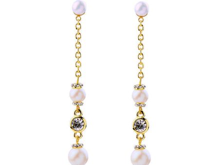 Linear Pearl Earrings Fashion