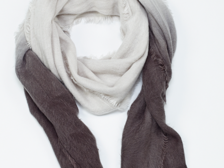 Ombre Soft Scarf Gray Hot on Sale