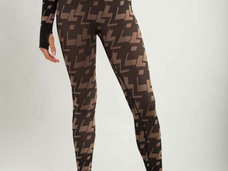 Mono B Seamless Geometric Print Leggings Hot on Sale