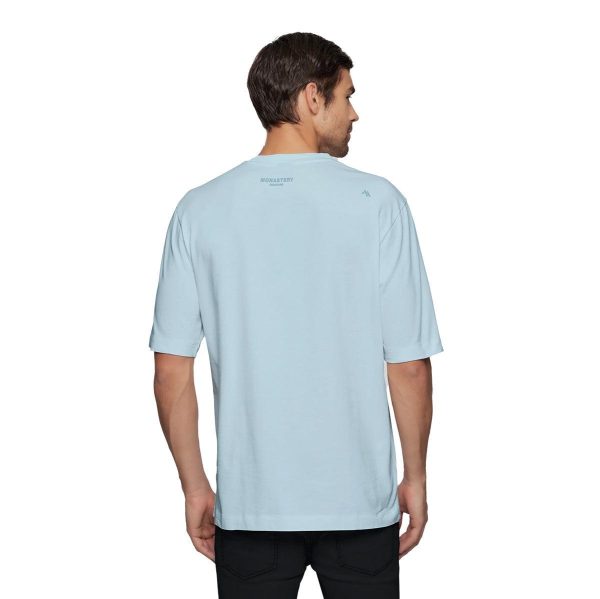 Moresto Blue T-shirt Oversize Cheap