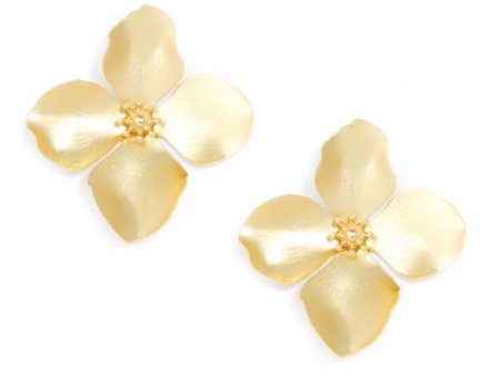 Zenzii Matte Metal Garden Party Statement Earring Studs Supply