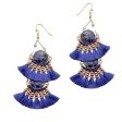 2-Tier Tassel and Stone Drop Earrings Discount