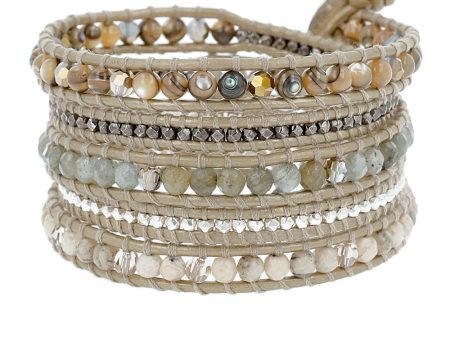 Chan Luu Abalone Mixed Wrap Bracelet on Sale