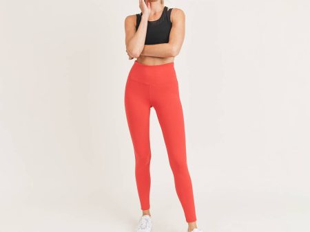 Mono B BRONZE Highwaist Essential Solid Leggings Online Sale