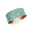 Anju Copper Patina Bracelet Turquoise Floral and Vine For Discount