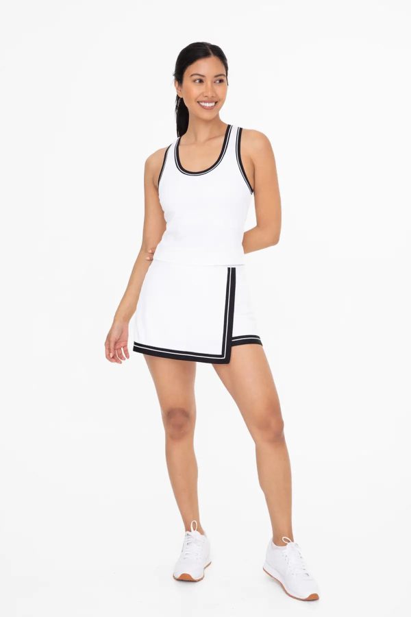 Mono B Varsity Stripe Tennis Skort For Sale