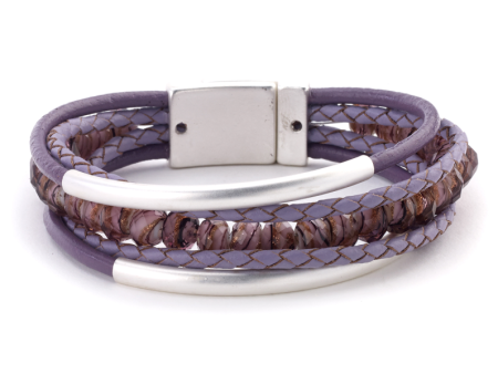 Artist Beaded Leather Combo Bracelet Sale