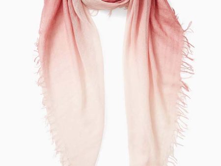 Chan Luu Dusty Rose Dip-Dyed Cashmere and Silk Scarf Online Sale