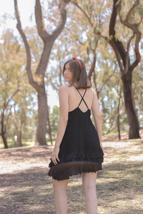 3-Layer Ruffle Slip Dress For Discount