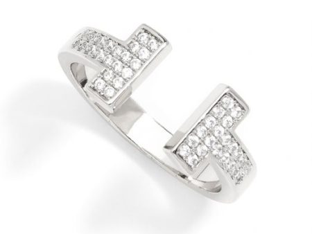 Zenzii Pavé Crystal Open Ring Jewelry Hot on Sale