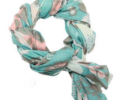 Japanese Garden Scarf - Aqua Supply