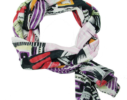 Cityscape Scarf - Black on Sale