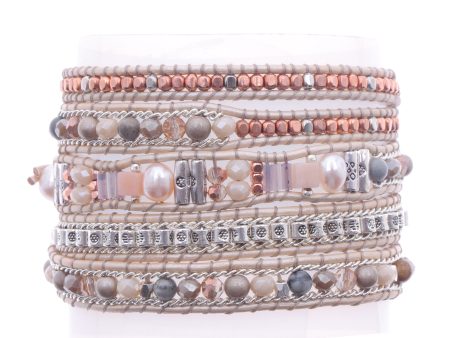 Nakamol Palm Wrap Bracelet in Grey Sale