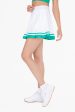 Stripe Pleated Tennis Skirt Discount