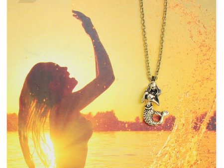 Gold Mermaid Charm Necklace Online