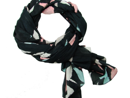 Birds of a Feather Scarf - Black Supply