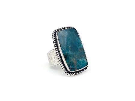 Anju Kashi Semiprecious Stone Ring in Apatite For Cheap