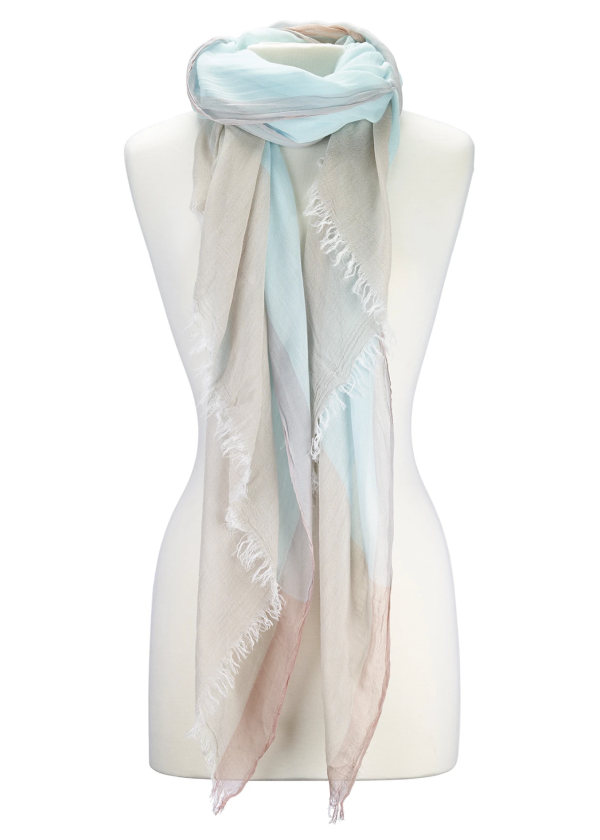 Color Block Scarf in Pastel Online now