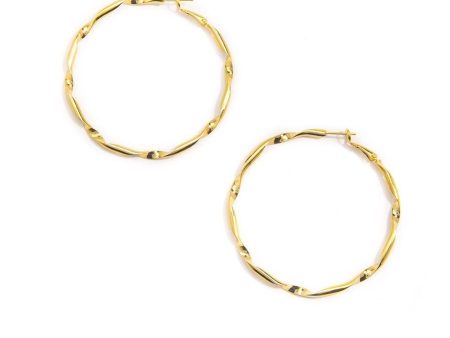 Zenzii Twisted Metal Hoop Earrings Supply